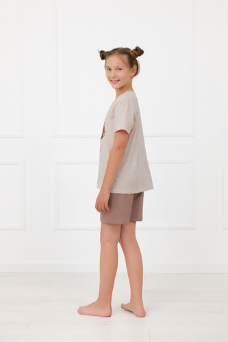 Pijama niña Shiba Italian Fashion 100% algodón shorts