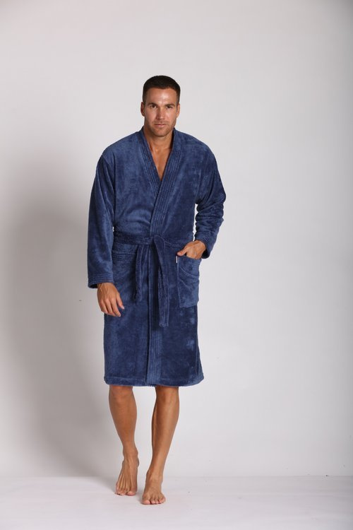 391 Albornoz de hombre Hugo De lafense - denim