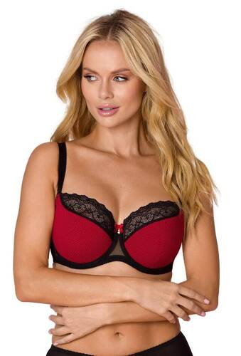 VB-453 Sujetador semiacolchado Vena rojo/negro
