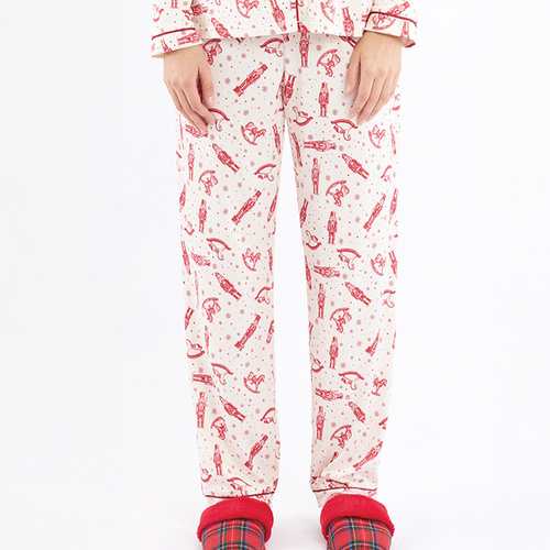 Alisee pijama de Navidad Sorbetto rojo - camisa, elegante con bolsa