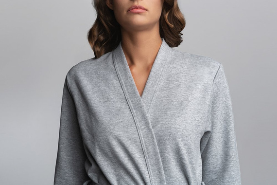 Kalia Ladies Albornoz manga 3/4 Moda Italiana- rosa