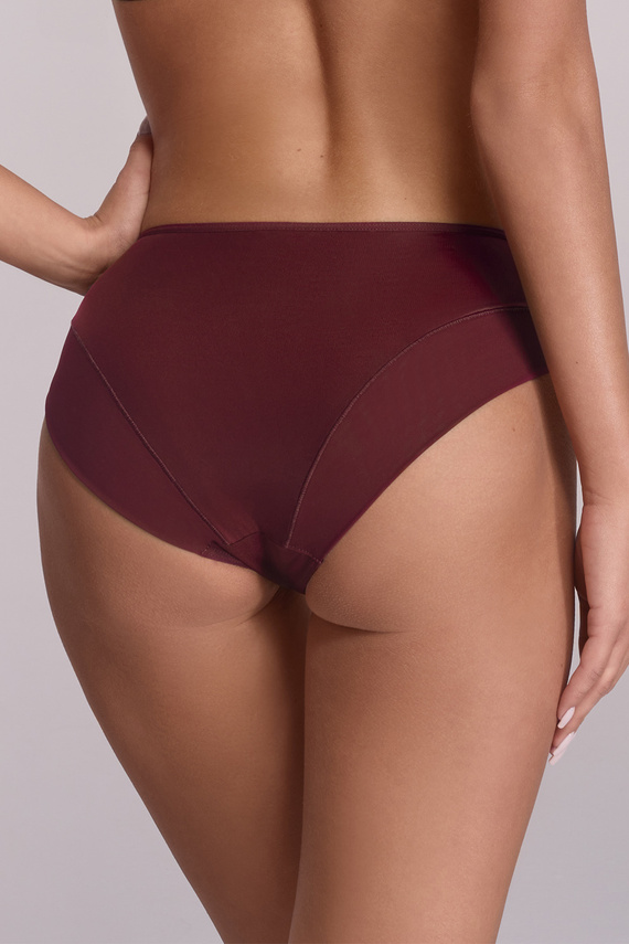 2196 Ava vino - braga clásica con bordado y tul
