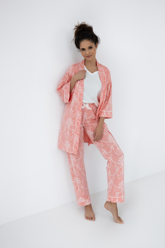 Pijama de mujer Kalina Sensis - crudo y salmón