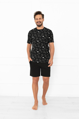 Pijama de hombre Wito - manga corta y pantalón corto, algodón MEGA SOFT Italian Fashion