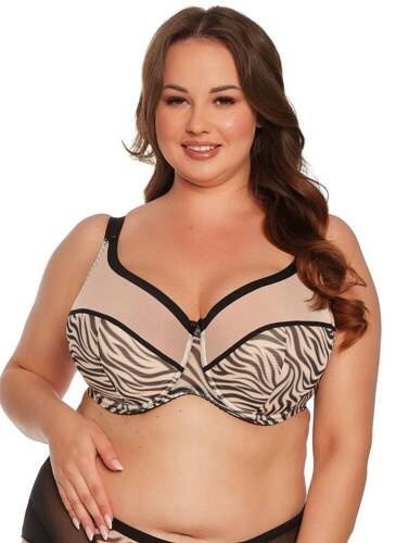 BSM 1234 Sujetador semiacolchado Alia Gaia negro beige