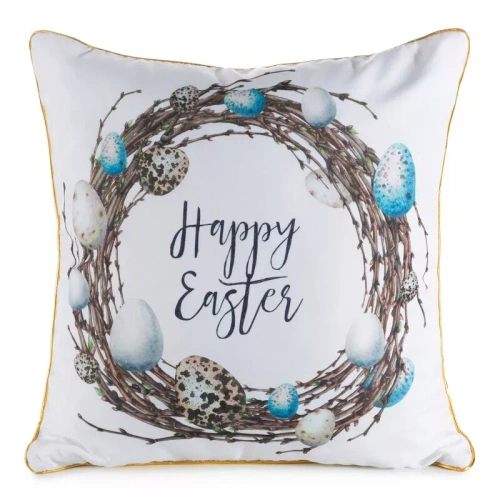 Eurofirany Wiosna 51– funda de cojín decorativa pascual elegante