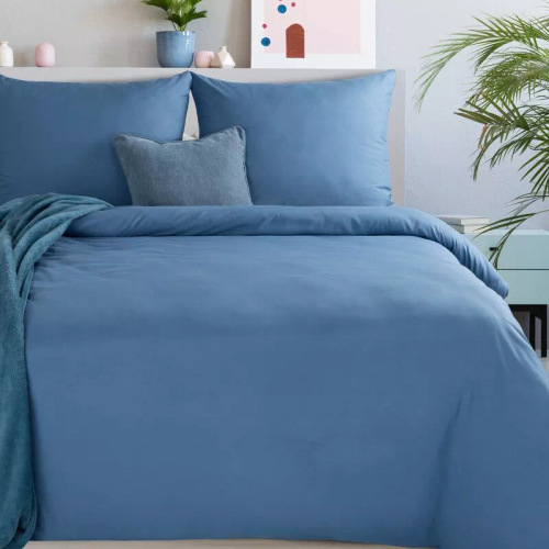 Ropa de cama MI de microfibra Eurofirany suave con cremallera 100% poliéster azul