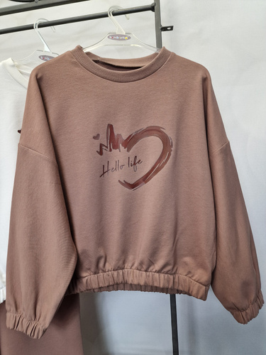 Gaja Sudadera niños Bambarillo marrón | sudadera de algodón elástico