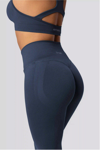 Leggings push-up Spaio PRO cintura alta opacos moldeadores navy blue
