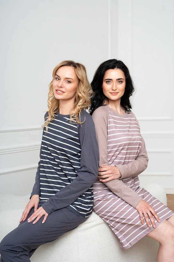 Camisón Oda Moda Italiana - estampado capuchino