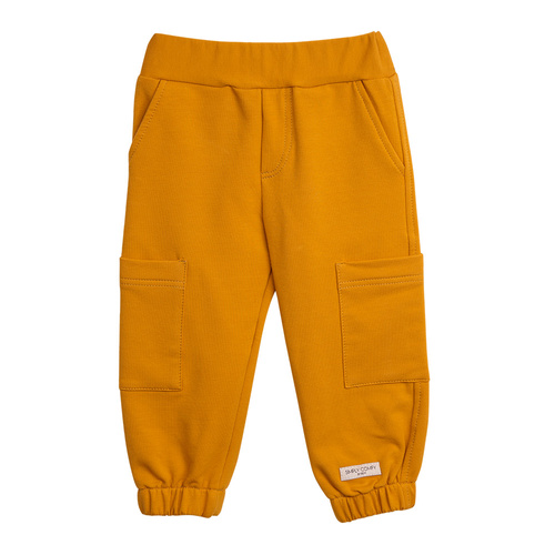 Simply Comfy Pantalones de chándal Eevi miel para niños - 100% algodón, con bolsillos
