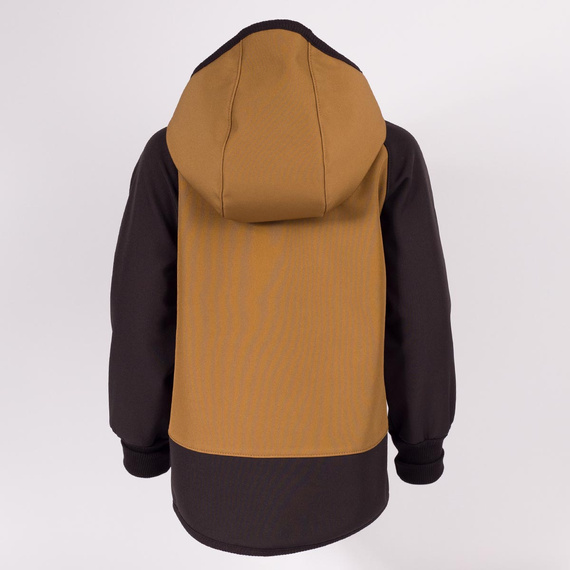229020 Nicol Chaqueta softshell para niño con forro polar, capucha y reflectante - oliva