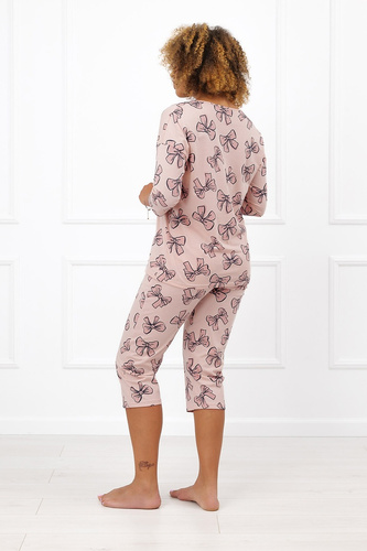 Italian Fashion Silano pijama de mujer de algodón con manga y pantalón 3/4