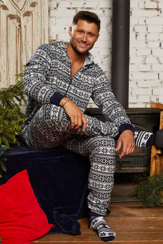 Mono Alaska Hombre Moda Italiana - azul marino