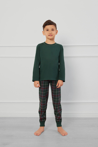Fogo Pijama niño Moda Italiana - verde/estampado