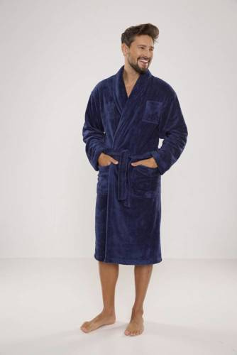 811 Albornoz de felpa para hombre De Lafense - denim