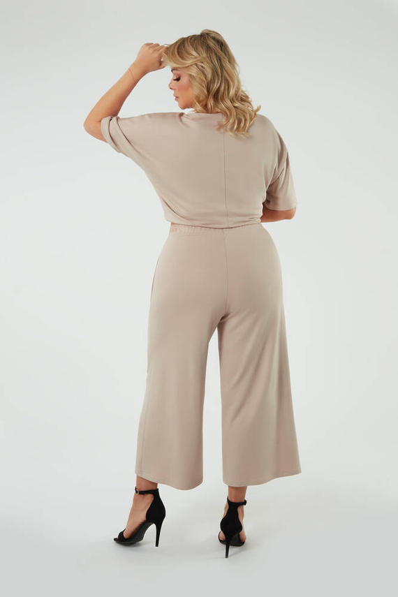 Soler Blusa manga corta Moda Italiana - beige