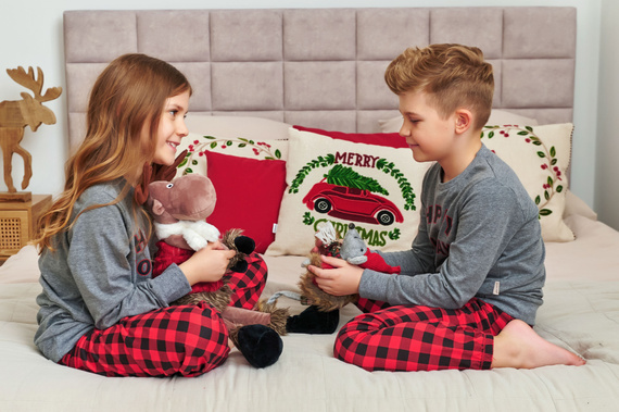 7345 Pijama para niños Gris Oscuro Doctor Nap - 100% algodón