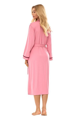 2506 Bata larga de señora de viscosa L&L rosa - ligera y transpirable