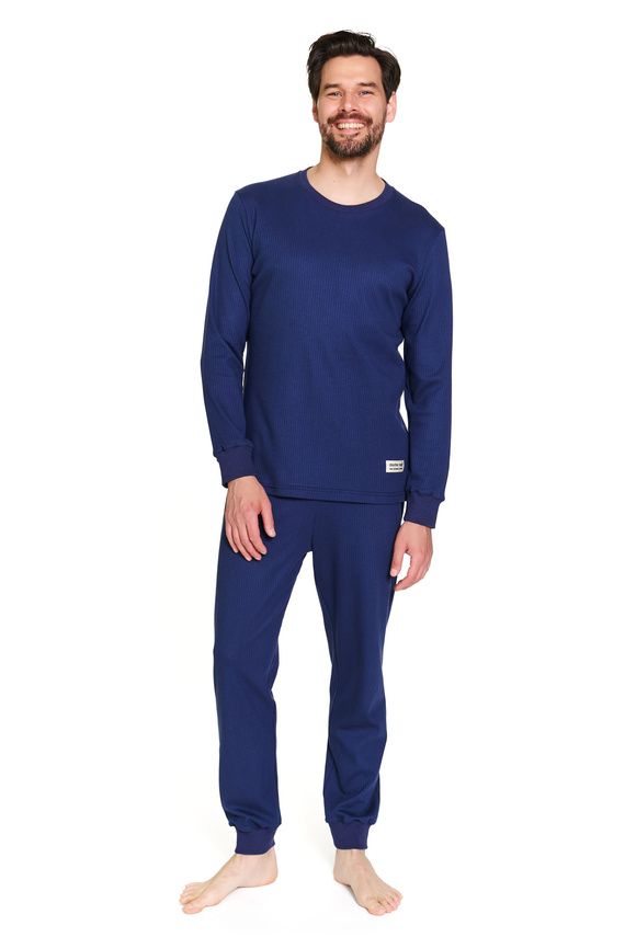 7350 Doctor Nap pijama de hombre - algodón acanalado, comodidad y estilo - cosmos