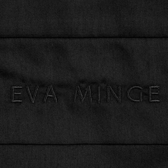 1B Elegante ropa de cama de satén Eva Minge Eurofirany negro | 100% algodón macosatin