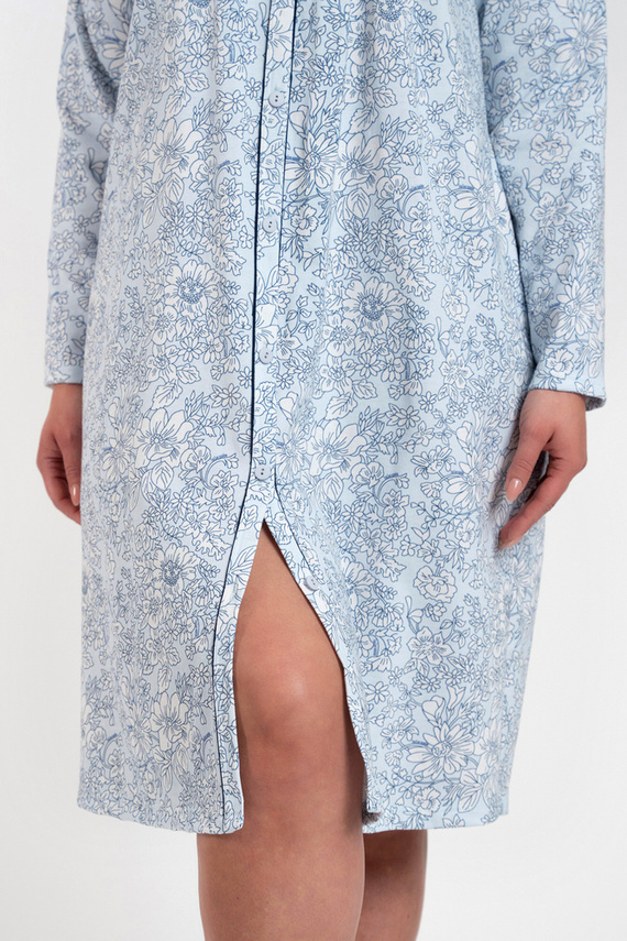 Camisón desabrochado Talita Moda Italiana - estampado azul