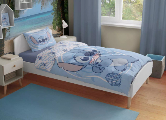 Ropa de cama Lilo y Stitch Faro 100% algodón suave infantil