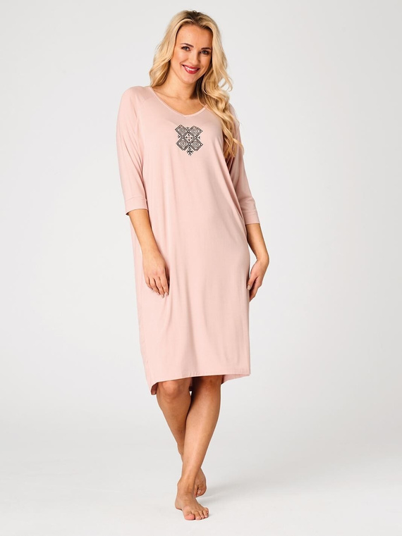 Camisón Key LND 731 color albaricoque en viscosa