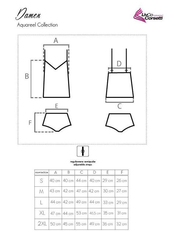 Damen Mujer conjunto LivCo Corsetti Moda