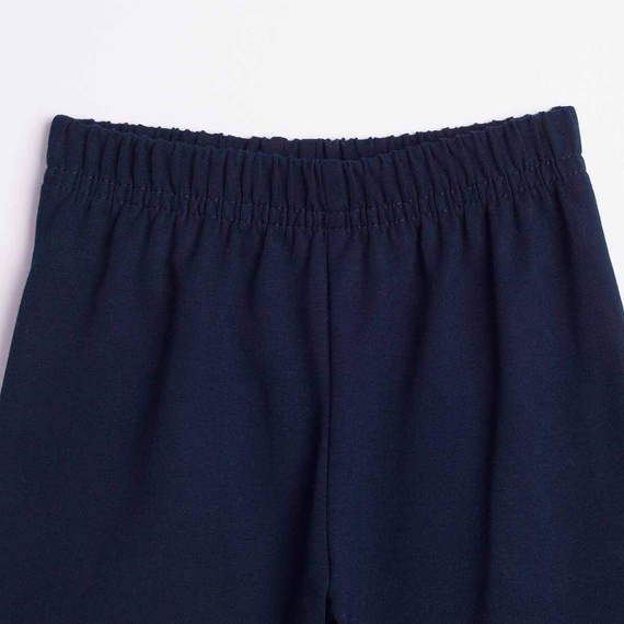 163891 Nicol Pantalones Cortos para Niño en Algodón Azul Marino con Bolsillos