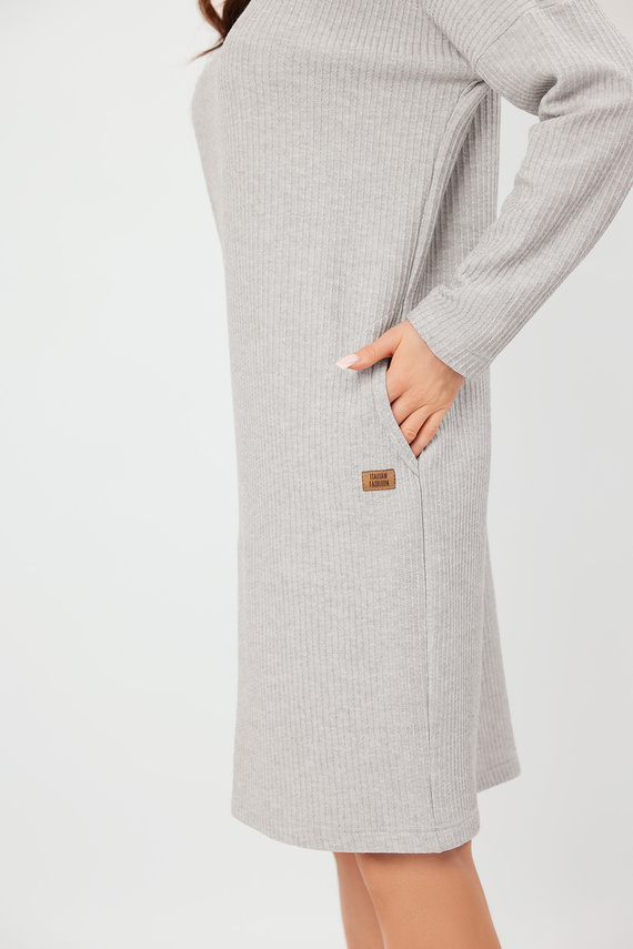 Avira túnica de manga larga para mujer Italian Fashion - light melange