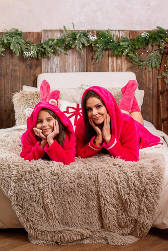 627 Soraya Bata corta de mujer Forex - frambuesa / gris