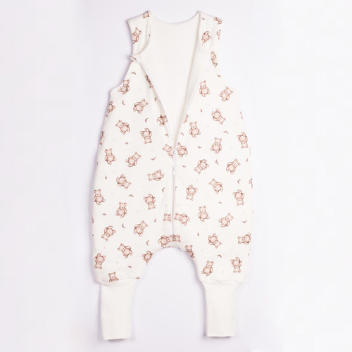 Saco de dormir con piernas Nicol 227044 de algodón con ositos 9–24 meses