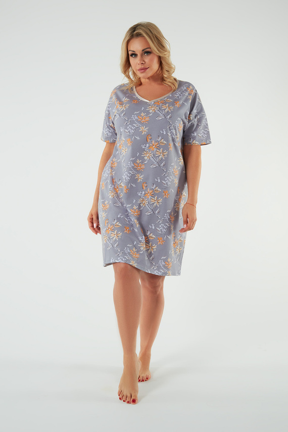 Camisón Kasos, manga corta Moda Italiana - estampado