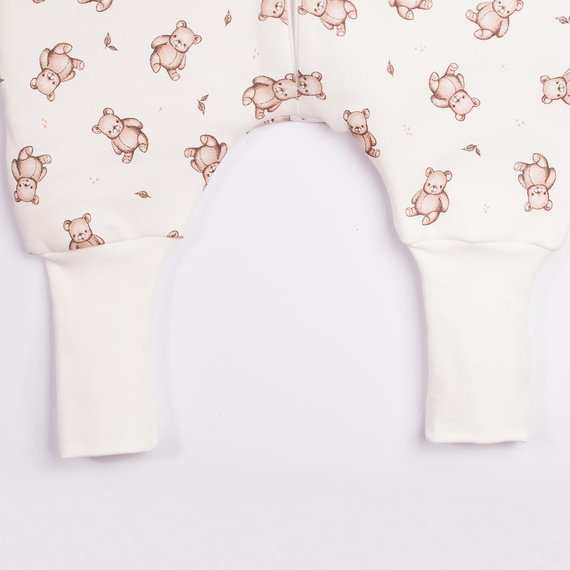 Saco de dormir con piernas Nicol 227044 de algodón con ositos 9–24 meses