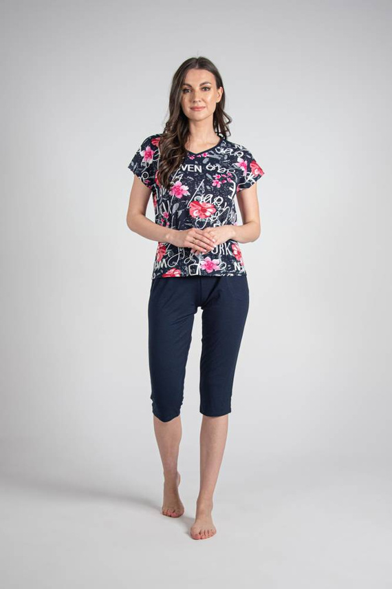 676 Soled Pijama de señora Forex - azul marino