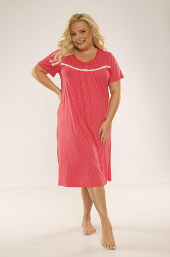 447 Camisón Juliette Plus Size Forex - lunares frambuesa