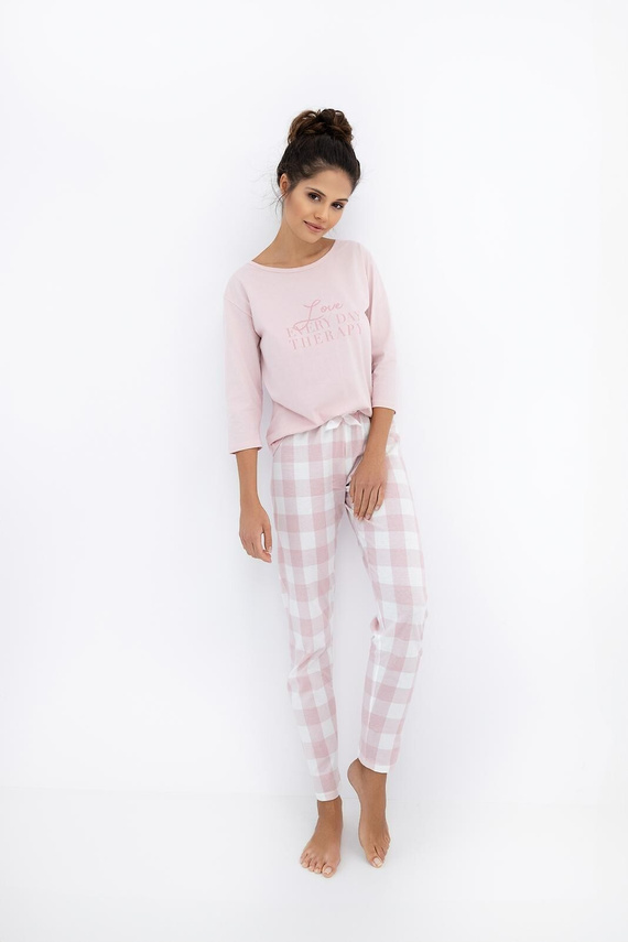 Pijama de mujer Annabelle Sensis - Algodón, con pantalón de franela a cuadros