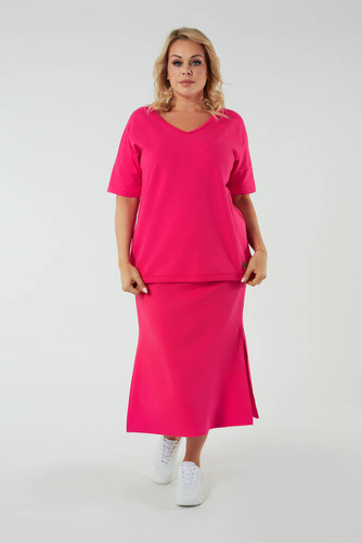 Stella falda maxi mujer Moda Italiana - fucsia