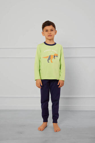 Pijama de niño Rex Italian Fashion - verde lima/verde