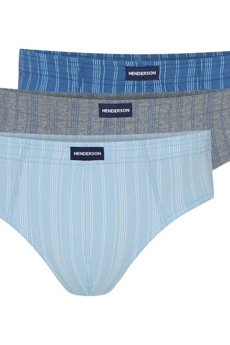 1446 K691 Henderson calzoncillos hombre algodón azul-gris, 3 unidades por caja