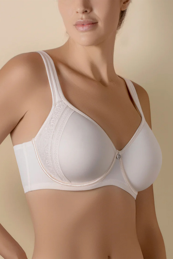 Sujetador Spacer Mia Selene con aros y encaje, push-up, rosa rose