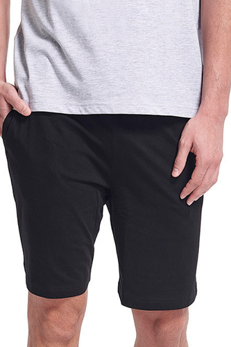 Gianny Pijama hombre Sorbetto gris - manga corta, pantalón corto, estampado, algodón