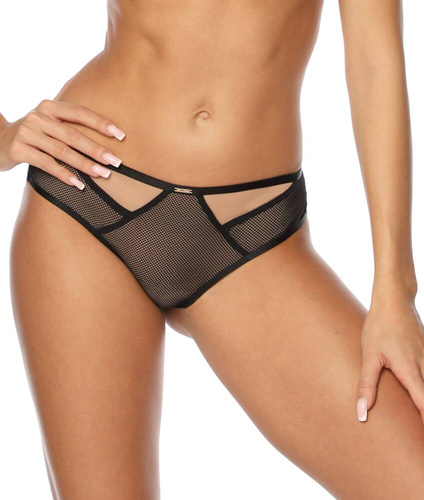 P-1067/2 Braga de mujer Kinga negro-beige