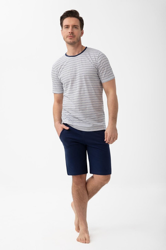 Pijama hombre Luna 1600 100% algodón manga corta cómodo y ligero