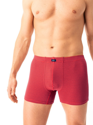 Calzoncillos bóxer para hombre Key MXH 328 rojo - algodón, cómodos y transpirables
