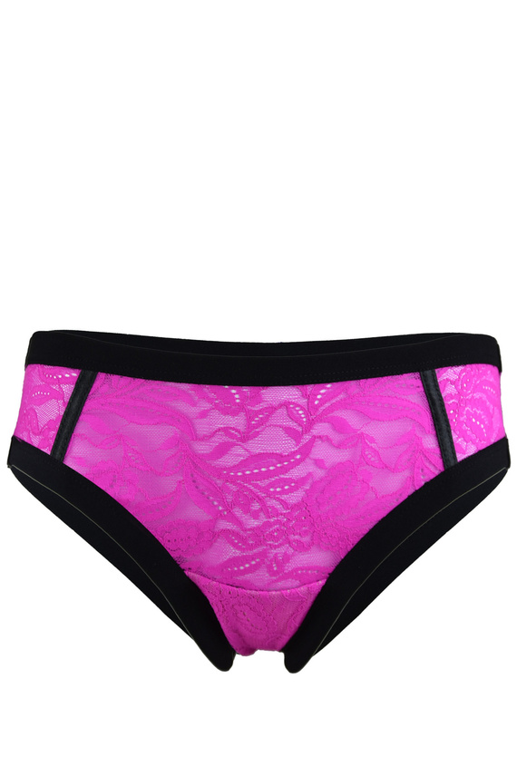 19234 Joy braguita de bikini brasileña Mediolano - encaje, rosa, ribete negro