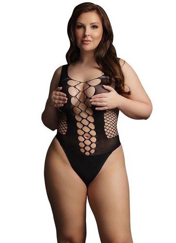 Bodystocking DES023 Le Désir body sensual con cortes geométricos