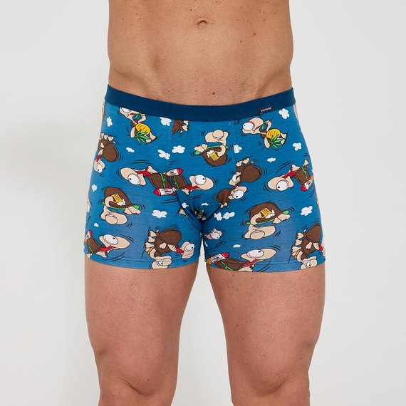 Cornette Tattoo 280/258 Chillout 2 – bóxer hombre azul de algodón elástico