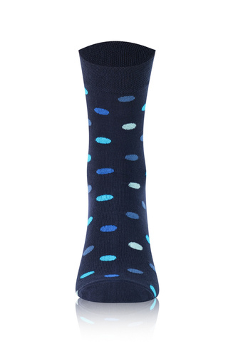 M21 Calcetines largos de hombre Italian Fashion - azul marino/azul